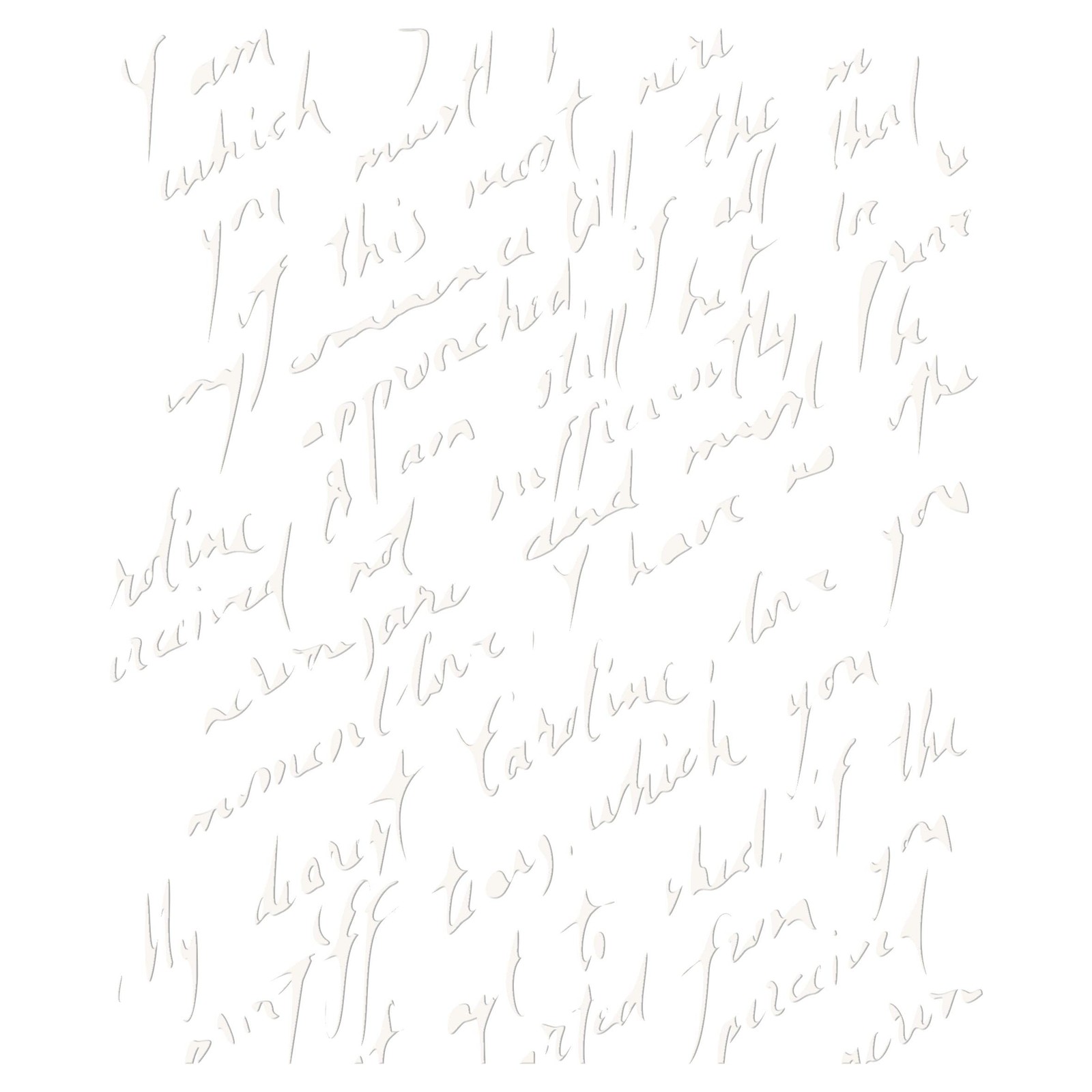 Love Letter Cake Stencil 8 x 9.5 inch - Cake & Cookie Stencil use to Add Texture