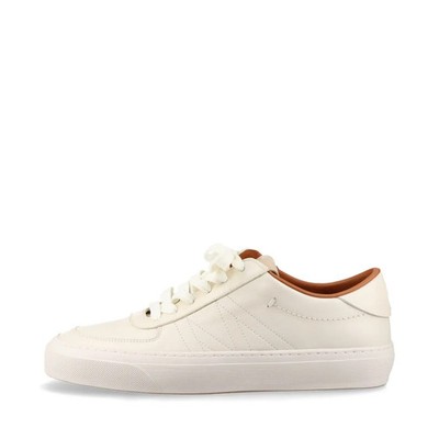 Moncler Leather Sneakers 40 Men's White Monclub storage bag Box Included