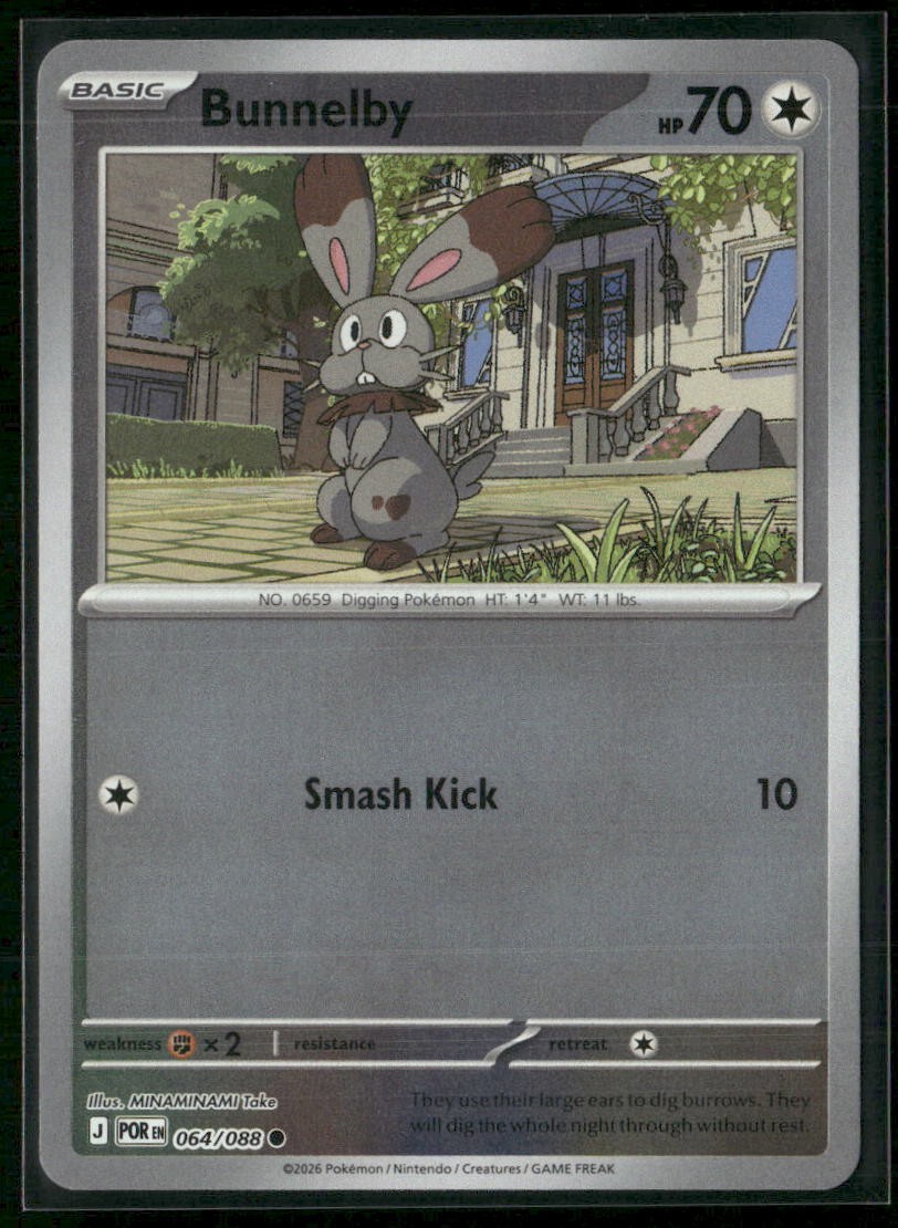 Bunnelby ME03: Perfect Order 064/088 Reverse Holo NM