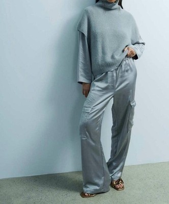 Melissa Nepton Miranda Satin Cargo Pant Size M