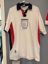 ENGLAND 1997 1998 1999 HOME JERSEY FOOTBALL UMBRO NATIONAL TEAM JERSEY SIZE XL