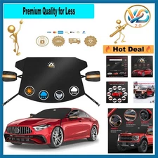 600D Heavy Duty Car Windshield Cover Snow Ice Frost Guard Waterproof SUV Truc...