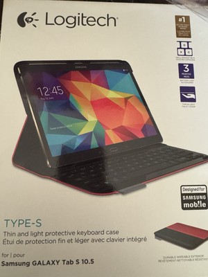Logitech Type-S for Samsung Galaxy Tab S 10.5 Thin Protective Keyboard Case