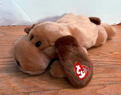 TY Beanie Buddy Bones Dog 14" Plush Doll Stuffed Animal Vintage NWT
