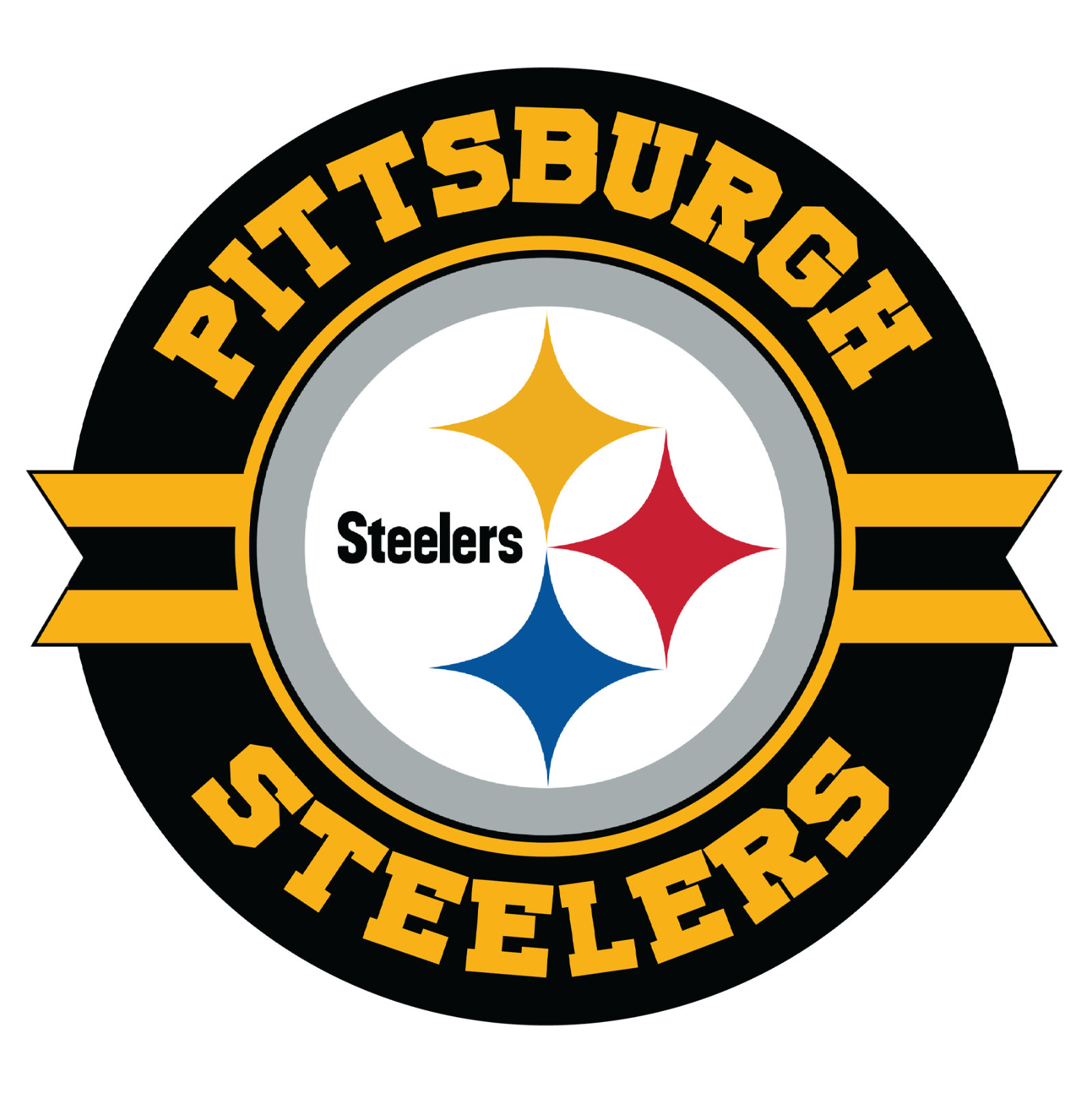 Pittsburg Steelers 3" Decal (Original Design) FREE SHIPPING (BUY 2 GET 1 FREE)