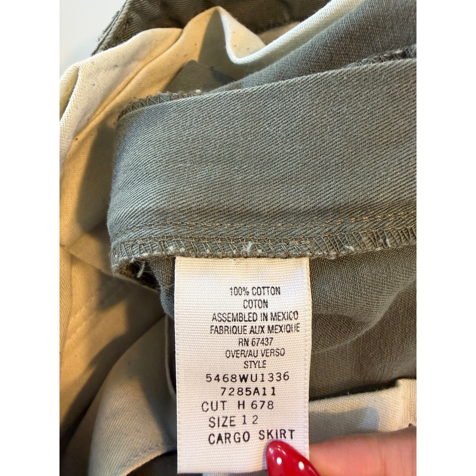 Ralph Lauren Polo Jeans Cargo Maxi Skirt Womens 1… - image 15