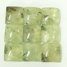 Prehanite 7mm For Making Jewelry Square Cabochon Loose Gemstone