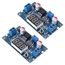 LM2596 DC-DC Buck Power Converter Module, Adjustable Voltage Regulator 4 2PCS