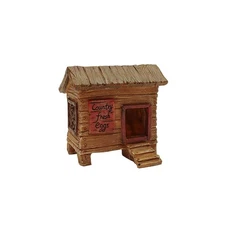 Mini Chicken Coop Dollhouse Decor Fairy Garden Ornament Outdoor Yard Accessory