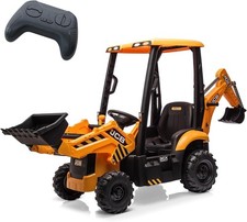 4 in 1 Ride on Excavator Bulldozer 12V Kids Electric Vehicle with Remote Control