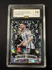 2023 Leaf Metal Special - Lionel Messi Prized Legend /7 - GAS Gem Mint 10