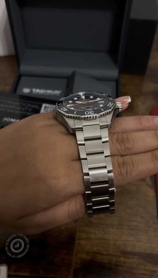 Reloj para hombre TAG Heuer Aquaracer Pro 300 fecha esfera azul 42 mm WBP5111.BA0013 Foto 3 de 4