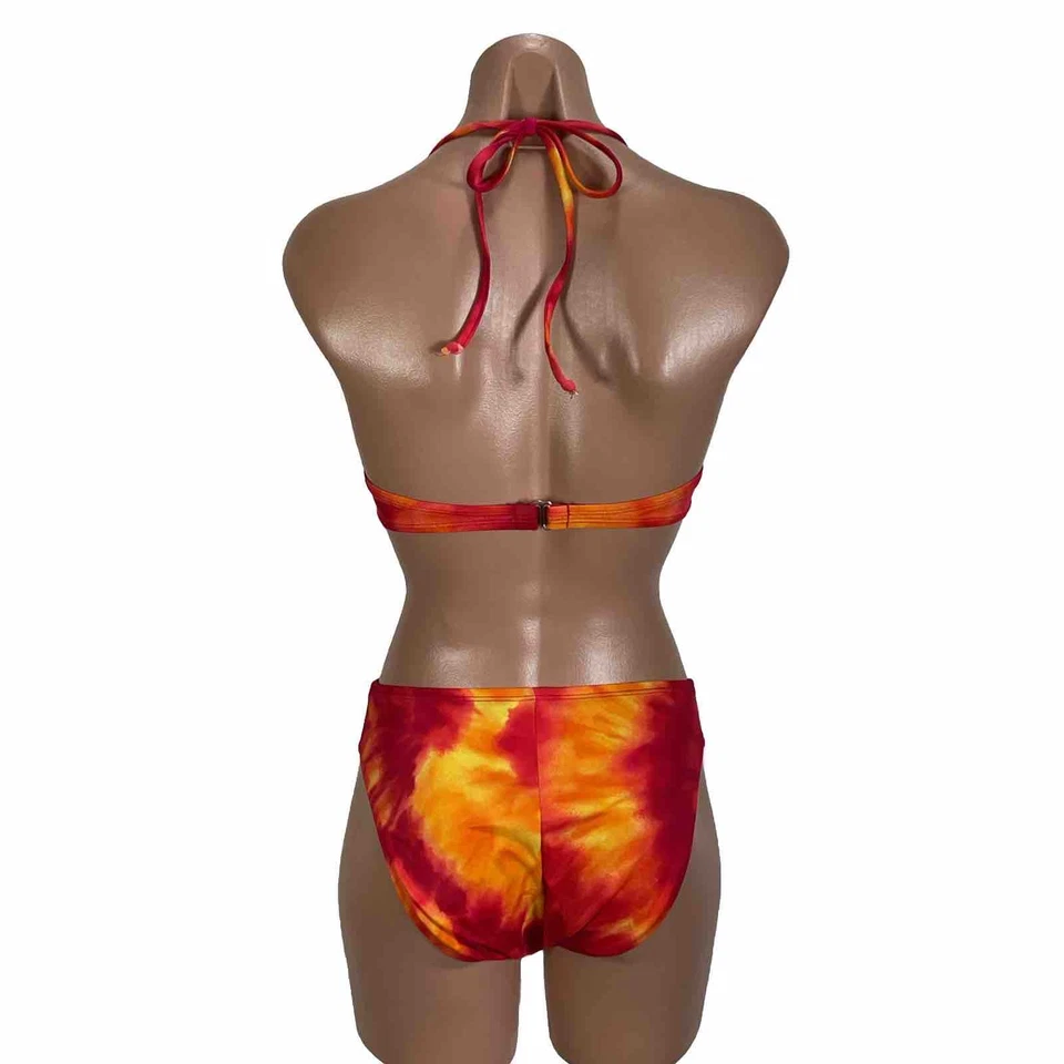 Bikini Catalina Dos Piezas Corte Alto Parte Inferior De Colección Años 90 S/M y2k Tie Dye Ombre Foto 2 de 4