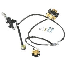 Front Hydraulic Foot Disc Brake Caliper w/ Pad 150cc 200 ATV Quad Go Kart Buggy