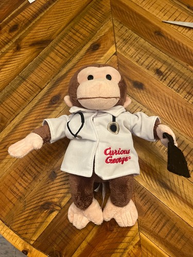 Curious George Doctor 2019 Sitzsack Stofftier Plüsch 11 Zoll von Applause