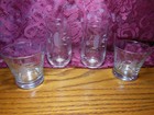 Princess House Heritage Etched Crystal 2 Juice Glasses & 2 other Bar or Punch — photo 6