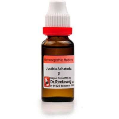 Dr. Reckeweg Germany Homeopathy Justicia Adhatoda Mother Tincture (Q) 20ml