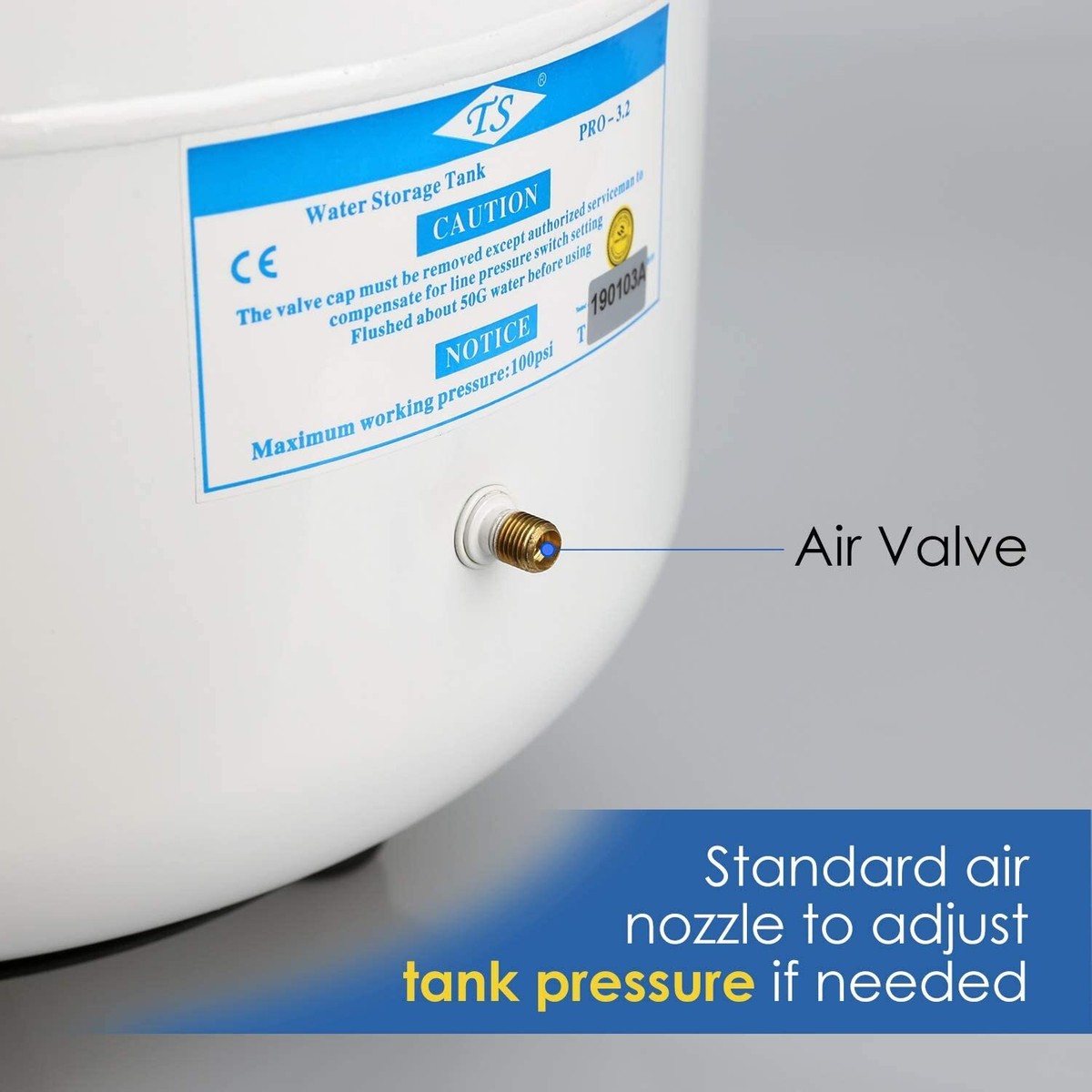 SimPure 3.2 Gallon Water Storage Tank For Reverse Osmosis RO Water Filter  System | eBay