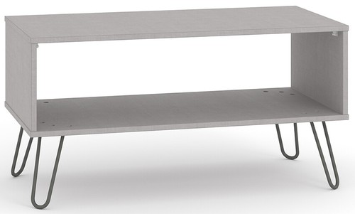 Grey Chest Wardrobe Sideboard TV Unit Coffee Table -Metal Hairpin Legs - Augusta - Picture 42 of 53