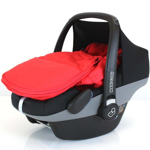 Universal Carseat Footmuff Liner Fleeced - Warm Red - Picture 2 of 9