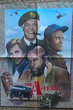 THE A-TEAM 1984 FAN CLUB RARE PROMO PROMOTIONAL POSTER GEORGE PEPPARD ORIGINAL 