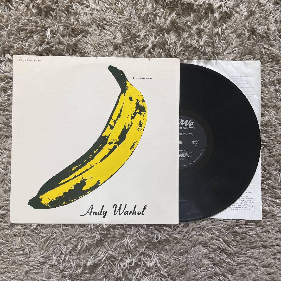 THE VELVET UNDERGROUND & NICO ANDY WARHOL MV-2060 JAPAN ORIGINAL Ver. LP  VINYL