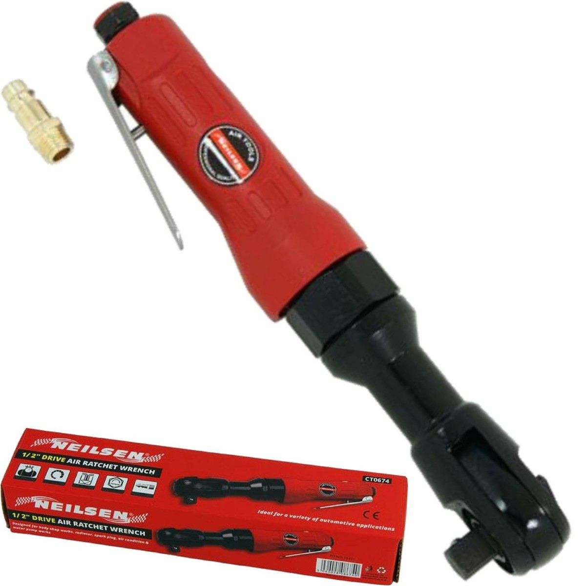 Neilsen Air Socket Ratchet Wrench For Compressor 1/4