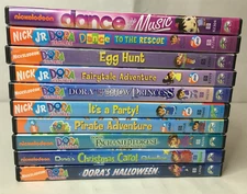 Lot of 10 Dora The Explorer DVDs - Nick Jr. Nickelodeon Junior Kids Animated