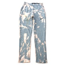 Nike Sweatpants Mens Tag Small Acid Wash Tie Dye Pants Drawstring Gray