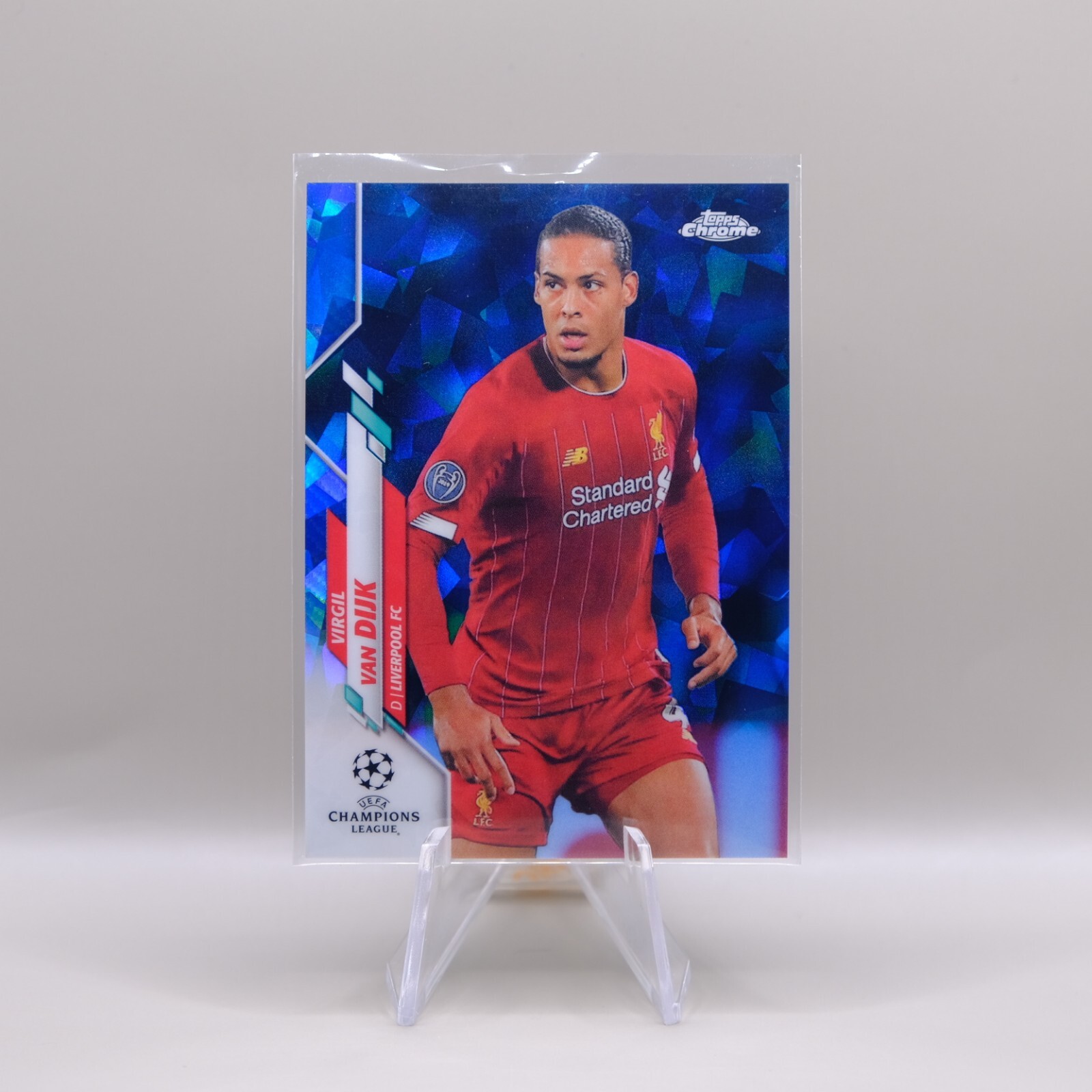 2019-20 Topps Chrome UCL Sapphire Edition Virgil Van Dijk #50 Liverpool FC