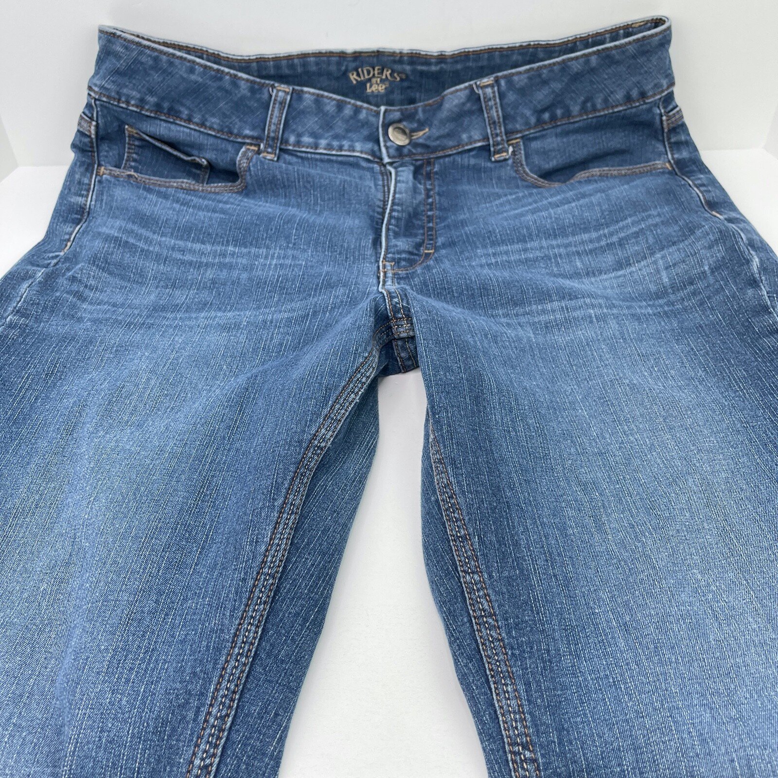 Lee Riders Jeans Size 14 M Stretch Straight Leg M… - image 1