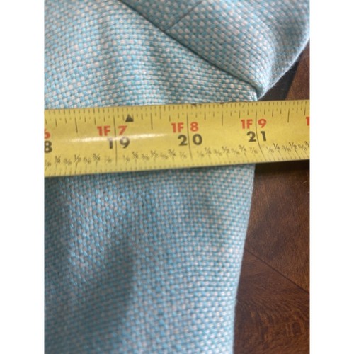 KASPER Linen Skirt Suit Women 12 Light Aqua Open Front Blazer 3/4 Sleeve Tulip - Picture 10 of 24