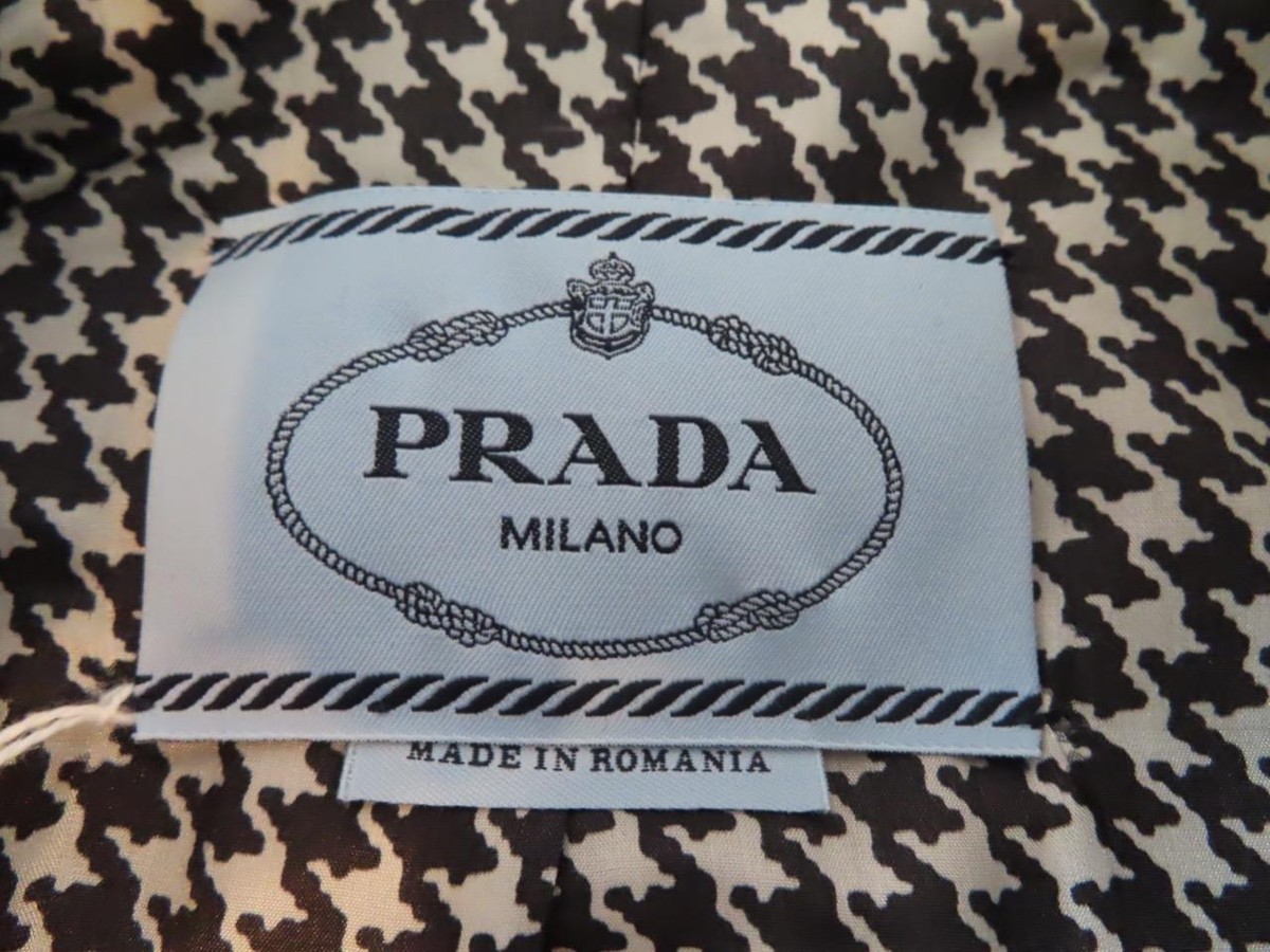 Prada Houndstooth Candle Holder in Black and White Candles & decorative objects | PRADA main image 4