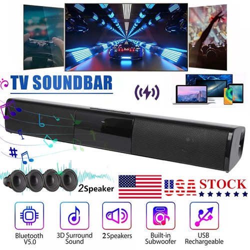 Surround Sound Bluetooth Wireless Speaker Wired Soundbar for Audio Home Theater