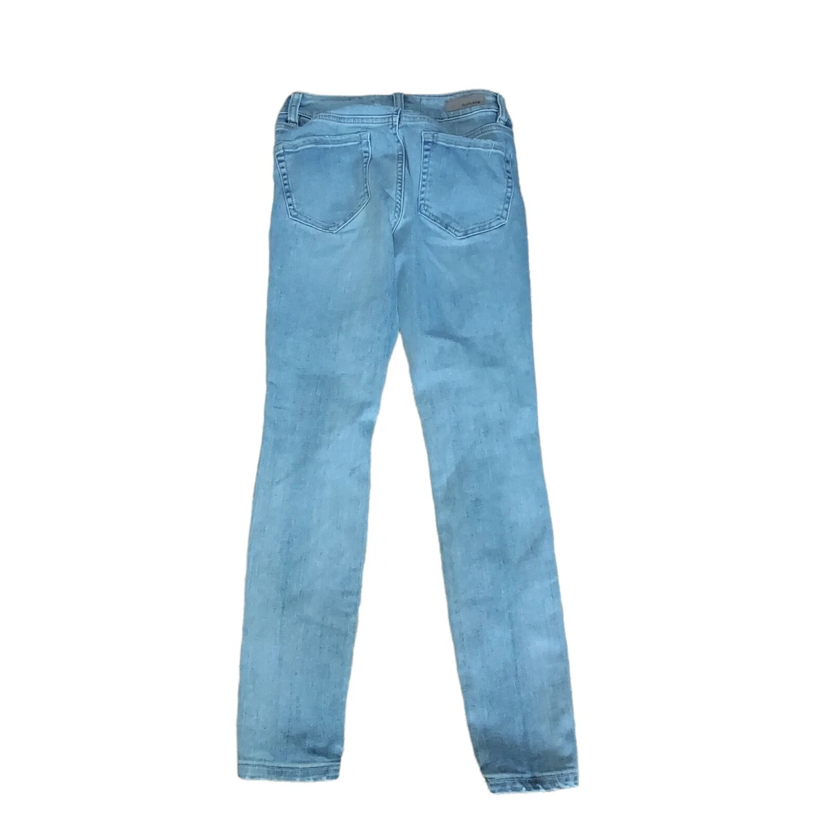 Garage Jeans 1 Midrise Light Blue Distressed Skinny