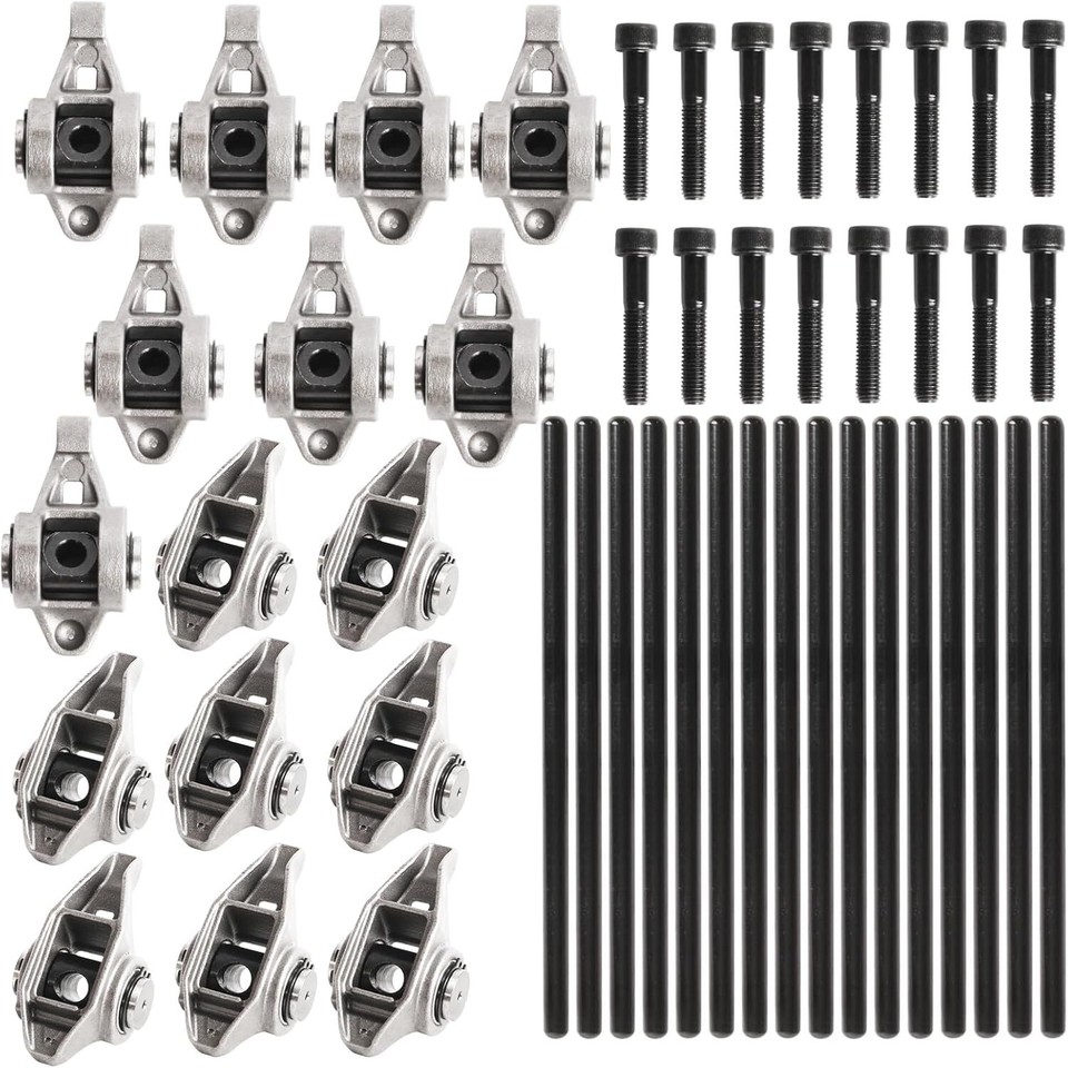 Rocker Arms and Pushrods Kit Fit for 4.8L 5.0L 5.3L 6.0L 6.2L LS1 LS2 ...