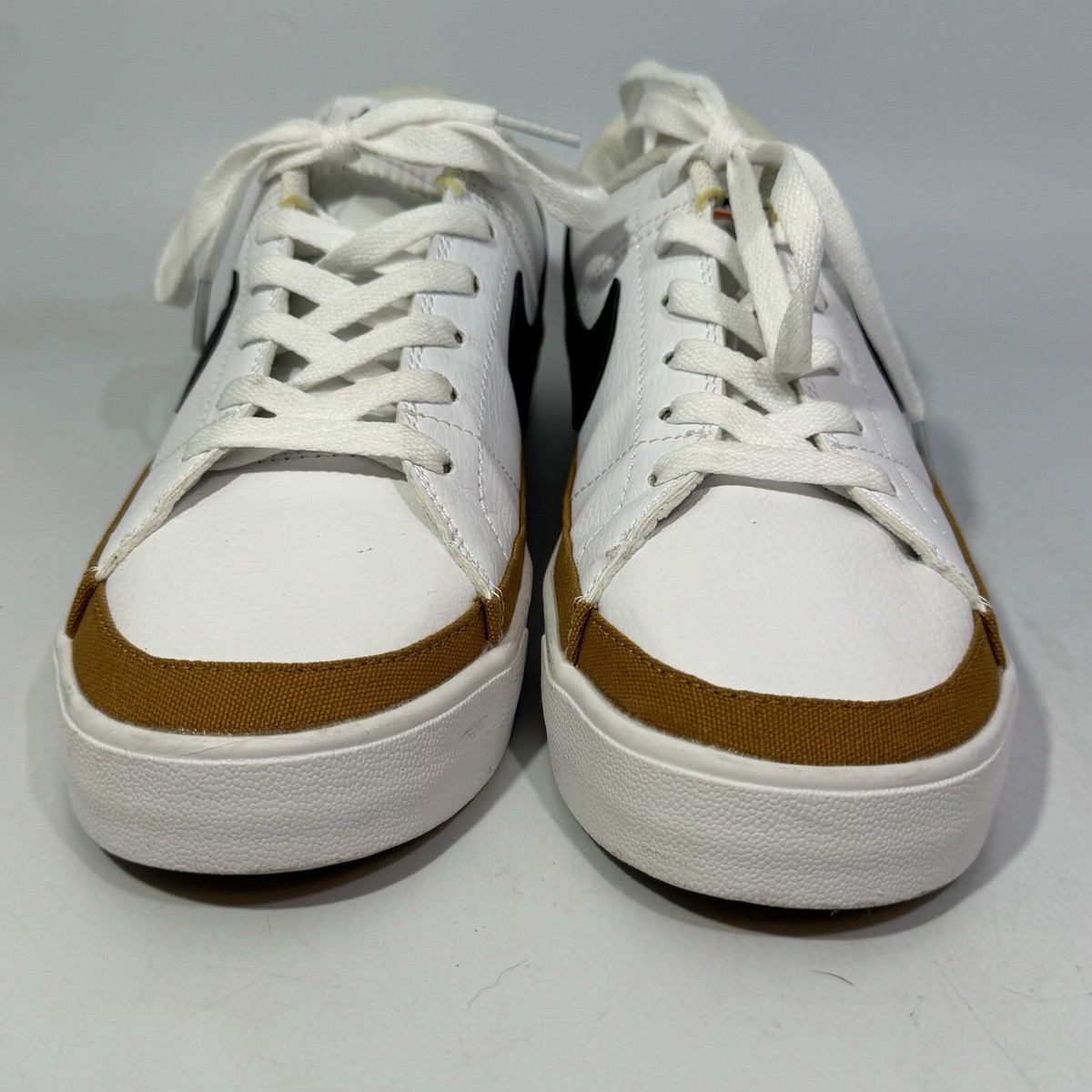 Nike Court Legacy Shoes Mens Size 13 White Leather Casual Sneakers CU4150-102 Nike Court Legacy Sneakers Mens 13 White Desert Ochre Shoes  main image 4