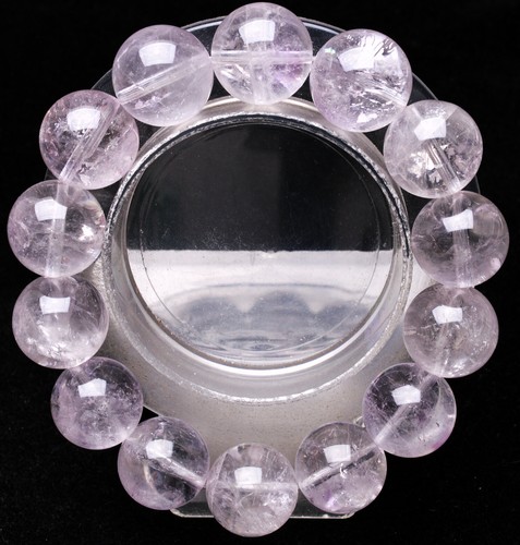 15.4mm Natural Purple Phantom Ghost Garden Quartz Crystal Beads Bracelet