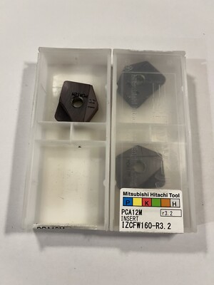 Mitsubishi Carbide Inserts PCA12M IZCFW160-R3.2 Qty 3