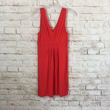 LOFT Women's XS Red Sleeveless Banded Sundress Dress Summer Casual Beach