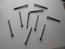HEX CAP SCREWS. 1/4-28 x 3" GRADE 5. FULL THREAD. ZINC. 6 PCS. NEW