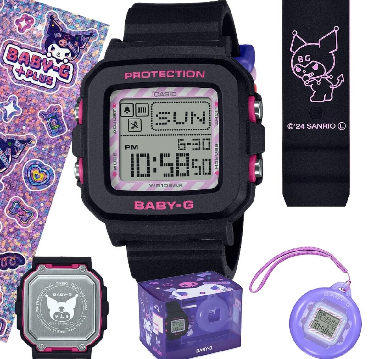 CASIO BABY-G ＋PLUS Kuromi collaboration model black BGD-10KKM-1JR