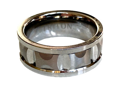 NICE - Triton Silver Tone with Pattern Size 10.5