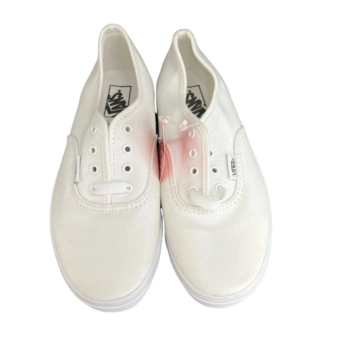 Verstrikking mythologie lezing NWT New Vans Authentic Lo Pro True White Size 2.5 Womens | eBay