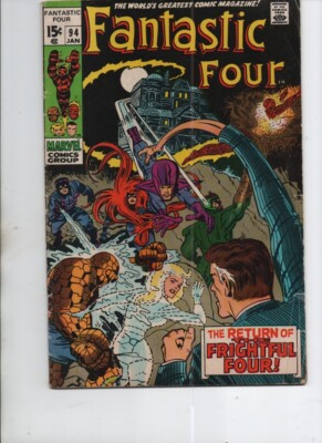 FANTASTIC FOUR # 94  (MARVEL 1970) KEY-1ST AGATHA HARKNESS/1ST EBONY-VG+