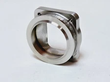 Stainless T4 Undivided Flange to PTE Pro Mod 3.5" Inlet V-band Turbine Housing