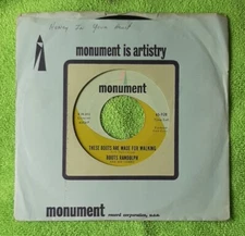 BOOTS RANDOLPH-THESE BOOTS ARE MADE FOR WALKING/HONEY IN YOUR HEART MONUMENT 45