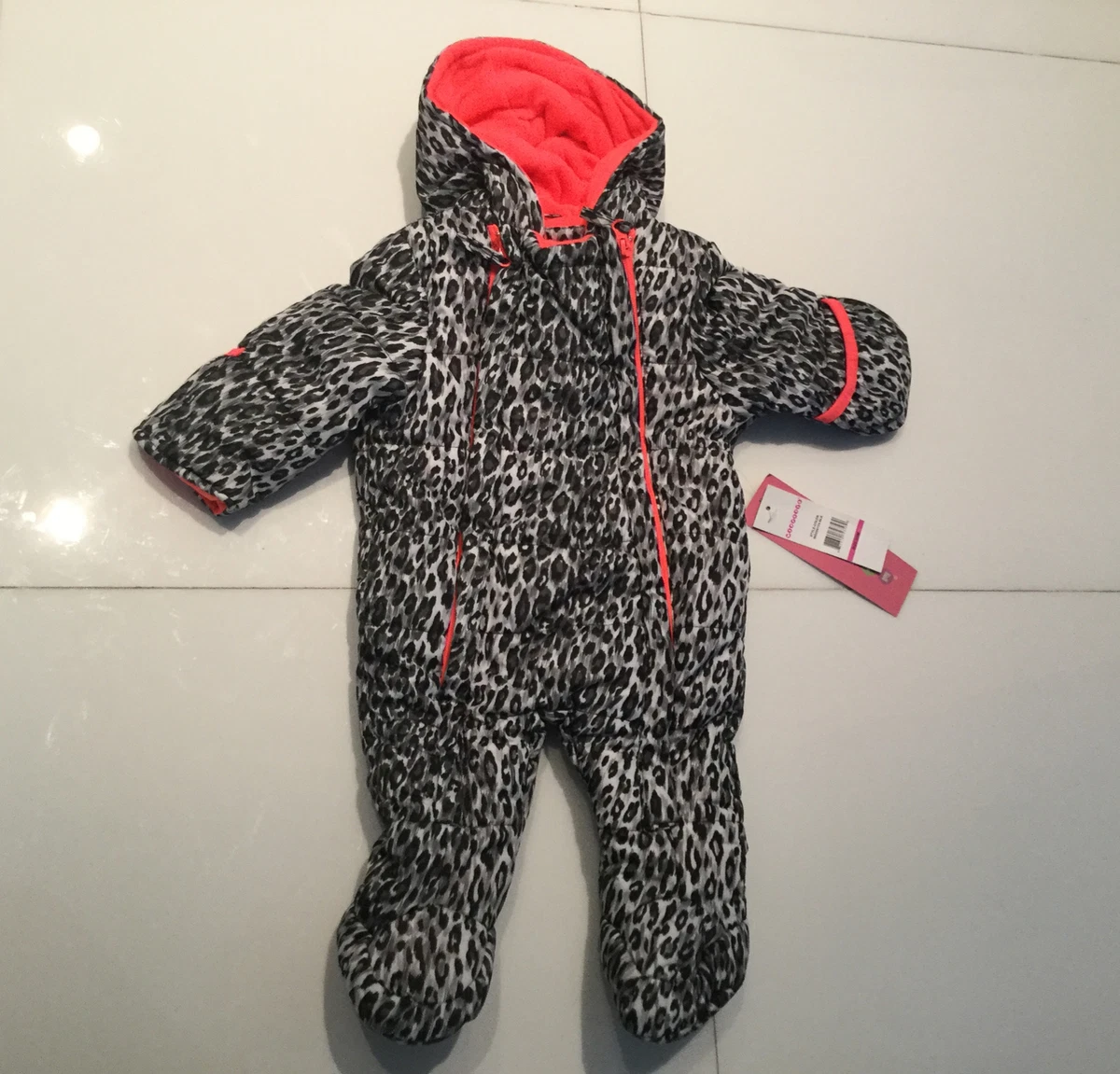 Wippette Baby Girls Infant Hooded Winter One Piece Snowsuit