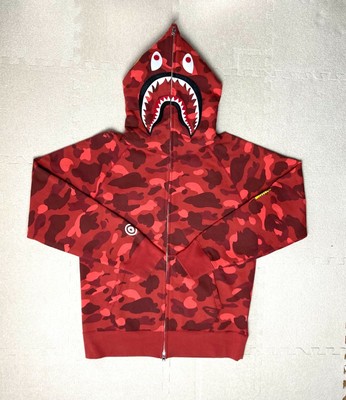 bape jacket red