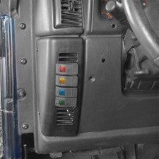 Pillar Light Switch Pod Panel W 4x Rocker Switch Fit Jeep Wrangler Tj 1997-2006